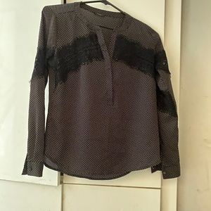 B&W Long Sleeve Top